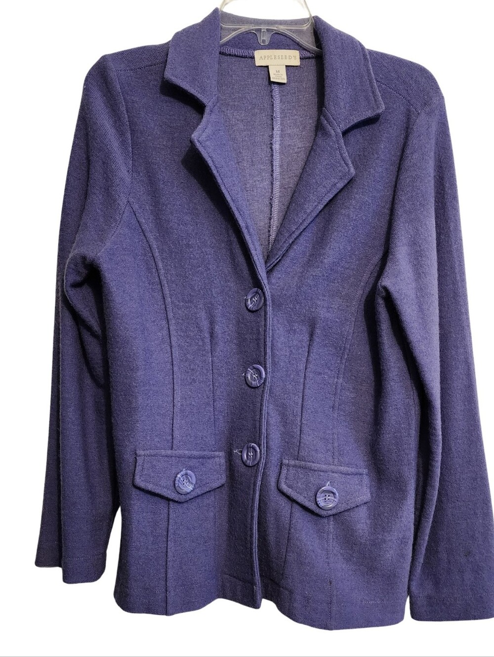Lavender Wool Buttondown Blazer